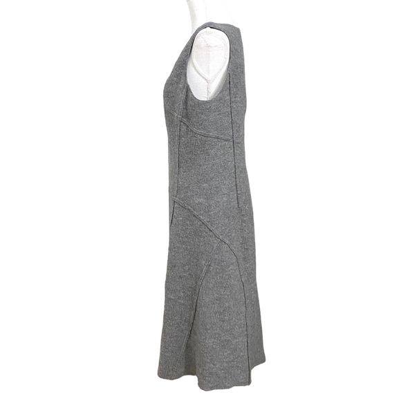 IRIS SETLAKWE GREY 100% WOOL SLEEVELESS MIDI DRESS - 8 - Picture 2 of 8
